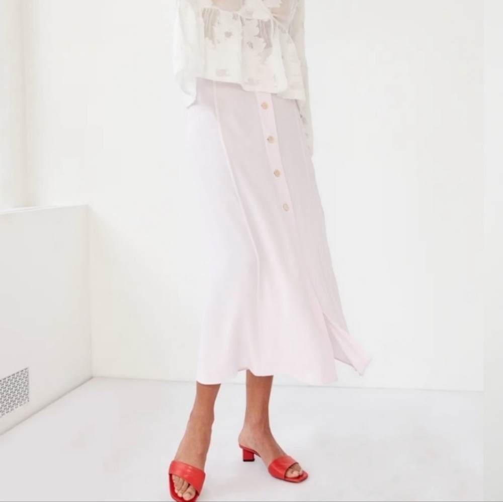 Wilfred Amelie Button Front Midi Skirt